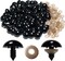 200pcs 20mm Black Safety Eyes with Washers – Large Plastic Crochet Craft Eyes for Amigurumi, Dolls, Stuffed Animals & DIY Projects